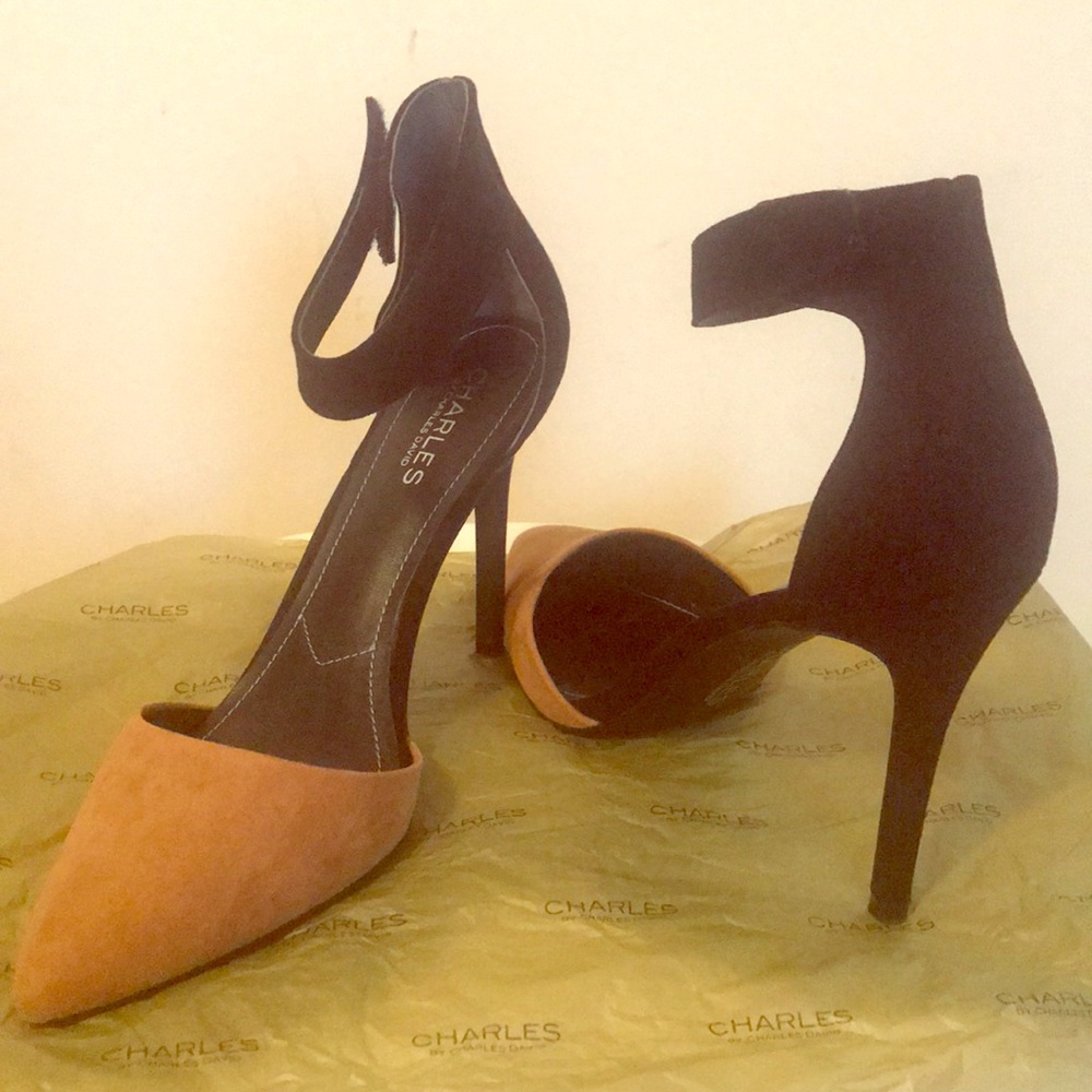 Never worn Charles David Two-tone Suede Shoes